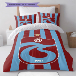 Trabzonspor klubi Voodipesu Tekikomplekt Tekikate Padjap&uuml;&uuml;r Kodu Kaunistus S&uuml;nnip&auml;evakingitus (1 * tekikott + 2 * padjap&uuml;&uuml;ri, ilma s&uuml;damikuta) 135x200cm