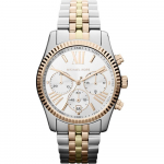 Michael Kors MK5735 Naiste k&auml;ekell H&otilde;bedane rihm Valge sihverplaat 38mm + karp