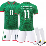 2026 FIFA Maailmameistriv&otilde;istluste Mehhiko kodus&auml;rgi komplekt sokkidega #11 S. Gimenez 16 roheline