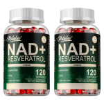 NAD+ Toidulisand Resveratroli ekstraktiga &ndash; Toitumistugi meestele ja naistele 120*2