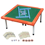 Felimoa Mahjong Mahjongilaud plaadikomplekti ja jalgadega Komplekt t&auml;ringute ja punktiarvestusega 2,4 cm suurus, Kokkupandav, Kaasaskantav, [Komplektne keppide komplekt!]