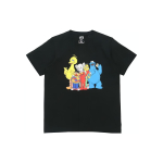 Uniqlo X Kaws X Sesame Street L&uuml;hikeste varrukatega T-s&auml;rk Unisex Topid Must 414341-02 XS