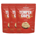 Mamame Tempeh Kr&otilde;psud Kuum T&scaron;illi Kr&otilde;bedad Soolased Suupisted 50g x 3 Pakki