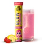 Chicnutrix Glow - 20 kihisevat tabletti | Jaapani glutatioon ja Vit. C| Antioks&uuml;dandid selge, s&auml;rava naha heaks| Suhkruvaba, maasika-sidruni maitse