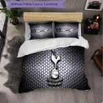 Tottenham Hotspur 3-osaline voodipesukomplekt Pehme tekikott komplekt padjap&uuml;&uuml;ridega Tr&uuml;kitud magamistoa dekoratsioonikomplekt koduks 140cm*210cm