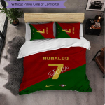 Cristiano Ronaldo Teemaline Voodipesu 3-osaline Tekikoti Komplekt Dekoratiivne Voodipesu Teismeliste Toa Kodu Kaunistamiseks 140cm*200cm