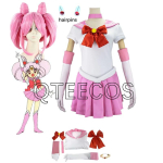 Anime Chibiusa Cosplay Meremehe kost&uuml;&uuml;m Chibi Tsukino Usagi Lolita &Uuml;htlased Kleit Komplektid Halloweeni peo komplektid 130 pink