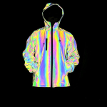 Jakk Hip Hop Veekindel Tuulejope Kapuutsiga Peegeldav Jakk Meeste ja Naiste Harajuku Tuulejope Jakk Kapuutsiga T&auml;navajope XL yellow