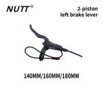 NUTT H&uuml;draulilised ketaspidurid Elektrijalgratastele/T&otilde;ukeratastele 4-kolvilised/2-kolvilised valikud 140/160/180 suurustes - Jalgrattapidurid 2 left black