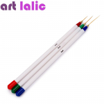 3 tk Nail Art Liner Pintslid K&uuml;&uuml;nte triipude joonte joonistamiseks maalimiseks DIY manik&uuml;&uuml;ri t&ouml;&ouml;riist