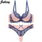 Julexy ABC Cup rinnahoidjakomplekt Push Up Sexy Lace rinnahoidjakomplekt Naiste rinnahoidja stringide komplekt 95B