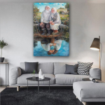 Vanad armastatud paarid 5D Teemanttikandid Teemantmosaiik Teemantmaal Ristpiste 20X30
