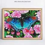 5D DIY Teemantmaali Loomade Liblikad T&auml;is&uuml;mmargused Tikandid Rhinestone Pilt 20X30