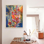 Teemanttikandid Flame Phoenix Animal K&auml;sitsi valmistatud teemantmaal Tikand Mosaiik Ristitikandid 20X30CM