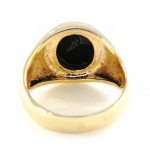 Chevali&egrave;re Plaqu&eacute; Or 'King' Onyx 56 must