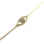 Altesse [M5687] - Bracelet plaqu&eacute; or 'Fatma' saphir dor&eacute; kuld