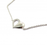 Les Tr&eacute;sors De Lily [N6855] - Bracelet argent 'Love' blanc argent&eacute; h&otilde;be
