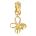 Les Tr&eacute;sors De Lily [Q3313] - kullatud ripats  Butterfly  - 8x7 mm kuld