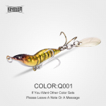 Kingdom Simulation Shrimp Fishing Lure 8,5g 14g 21g 28g Metal Fishing Spinner Bait Hard Lures Hiina mudel 4002 8.5g-35mm