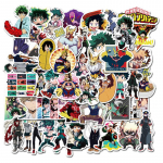 50 tk Minu Kangelase Akadeemia Kleebised Jaapani Anime Kleebis Pagasile Mootorrattale S&uuml;learvutile K&uuml;lmkapile M&auml;nguautole PVC Veekindel 50PCS