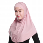Naiste 2-osaline &uuml;hev&auml;rviline Amira Jersey moslemi hijabist pehme puuvillane veniv peasall toru sisemise alusr&auml;tikuga Kapuuts 10