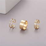 17KM Vintage 3 tk h&otilde;bedase v&auml;rvi p&auml;ikesekuu t&auml;hes&otilde;rmuste komplekt naistele meeste etniline s&otilde;rm avatud s&otilde;rmus 2021 trendi naiste s&otilde;rmuse ehted