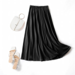 HI-FASHION suvine plisseeritud seelik Naiste vanaaegne k&otilde;rge v&ouml;&ouml;kohaga seelik Uus mood vabaaja roheline naiste massiivne pikad seelikud One Size must