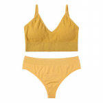 TERMEZY naiste spordirinnahoidja komplekt Seksikas seljataga rinnahoidjakomplekt &otilde;mblusteta polsterdatud rinnahoidja G-String, pehme puuvillane pesukomplekt XXL