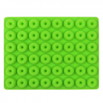 48 Cavity Mini Donut Silikoon Vorm Donut K&uuml;psetusn&otilde;ud Donut Ahjupann J&auml;&auml;vormid Magustoidu &scaron;okolaadik&uuml;psise koogivormid roheline