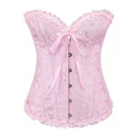 Korsett Rinnakorsett Naiste suures suuruses satiinist rinnakorsett, tikitud G-stringiga topsid Korsett XS