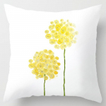 Kaasaegne lihtne kollase lilleline padjap&uuml;&uuml;r Kodu Diivan Padi padja kate Nimmepadjap&uuml;&uuml;r Padjap&uuml;&uuml;r Padjapadja nimme ilma Padja s&uuml;damikuta 45*45cm 45x45cm