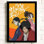 5D DIY Teemanttikandid Anime Samurai Champloo Teemantmaaling Mosaiik Kodukaunistus Full Round 20X30CM