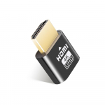 HDMI-&uuml;hilduv virtuaalekraani adapter 4K DDC EDID n&auml;ivpistikuga kuvaemulaatori petmisadapteri tugi 1920x1080P Bitcoi kaevandamiseks must