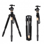Andoer Q999 158 cm/62 tolli kaasaskantav fotostatiivi monojalgse alus alumiiniumsulamist panoraampall must