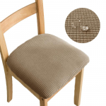 Spandex Jacquard s&ouml;&ouml;gitoa tooli istmekatted Veekindlad eemaldatavad pestavad elastsed padjad, polsterdatud s&ouml;&ouml;gitooli kate