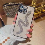 Luksuslik mood galvaniseeritud l&auml;bipaistev Flash Diamond Snake telefoni&uuml;mbris iPhone'ile 15 14 13 12 11 Pro Max X XS XR XS Max 8 7 Plus p&otilde;rutuskindel &uuml;mbris iPhone 7 Plus