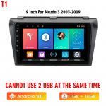 Icreative 2-Din Android jaoks Mazda 3 2004-2009 autoraadio multimeediumipleier Stereonavigatsioon koos BOSE Carplay k&otilde;larite pea&uuml;ksuse videoga
