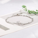 ANENJERY kaheahelaline j&auml;&auml;tsirkoonist lilleline k&auml;ev&otilde;ru naistele, lihtne trendikas h&otilde;bedase v&auml;rviga k&auml;ev&otilde;ru hulgim&uuml;&uuml;k k&auml;ev&otilde;ru email h&otilde;be