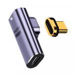 Fonken PD140W USB4.0 40Gbps Thunderbolt3 magnetadapter USB C-t&uuml;&uuml;pi C-t&uuml;&uuml;pi kiirlaadimise magnetmuunduri kaabel 8K@60Hz USB-t&uuml;&uuml;pi C-adapter Elbow Adapter