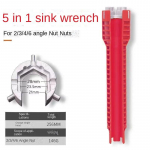 8-&uuml;hes libisemisvastane valamusegisti Mutriv&otilde;ti Multifunktsionaalne kahepealine parandusv&otilde;ti Veesoojendi Sanitaartehnilised t&ouml;&ouml;riistad Vannitoa t&ouml;&ouml;riistakomplektid 5 IN 1