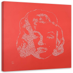 L&otilde;uenditr&uuml;kk Marilyn Monroe Red 30x30 punane