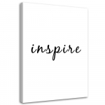 L&otilde;uenditr&uuml;kk &Uuml;tlused T&uuml;pograafia inspireerib 40x60 valge/must