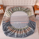 Paigaldatud linad kodu voodikatted suvised kevadtalvised elastsed madratsikatted (Ilma padjap&uuml;&uuml;rita) 90*200cm