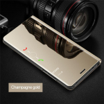 Smart Mirror Flip telefoni&uuml;mbris Xiaomi Redmi Note 10 S 9s 9T 8T 8 9 Pro 9A 9C 8A K40Pro Mi 10T 11 Lite Poco X3 NFC Cover Fundas jaoks For Redmi Note 8 kuld