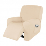 Lamamistooli diivani kate elutoa jaoks Elastne lamamistooli katte kaitse k&otilde;ikeh&otilde;lmav Lazy Boy Relax tugitooli kate Universal Size kreemikas