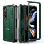 Kaitse&uuml;mbris Samsung Galaxy Z Fold 3 4 Fold3 Fold4 5g jaoks Hinge Pen Slot Eesmine Klaas Seisualus PC Kate Fold 3 4 Capa (Pole pliiatsit ) For Galaxy Z Fold 4 roheline