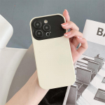 Luksuslik moe suur aken, silikoonist kaks-&uuml;hes telefoni&uuml;mbris iPhone 14 13 12 11 Pro Max X XS XR XS Max p&otilde;rutuskindel kate iPhone X valge