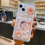 Sweet Bunny Funny Bear kaardihoidja telefoni&uuml;mbris iPhone 11 13 12 Pro Max Xs Xr X 8 7 Plus pehme p&otilde;rutuskindla rahakoti kate jaoks For iPhone X or XS