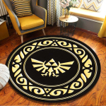 Zelda &uuml;mmargune vaip M&auml;ng Tooli vaip 3D klassikaline multikas &uuml;mmargune matt Lastetoa kujundus Elutoa magamistoa lastevaip Diameter 100cm