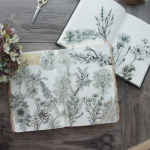 40 tk Pliiatsi joonistus Maikelluke Virsiku&otilde;ie Lillekimp, L&auml;bipaistev kleebis Scrapbooking DIY Kingi kaunistuse silt